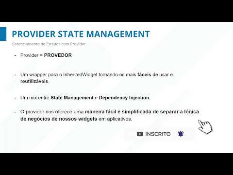 Gerenciamento de Estado com PROVIDER em Flutter e Classe de Dados - Curso de Flutter - Aula 1