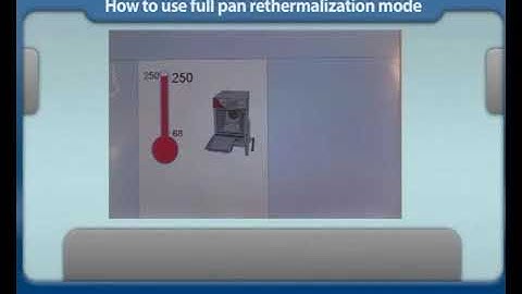 Convotherm C4 easyTouch combi oven -  How to use full pan rethermalization mode