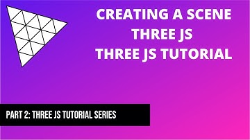 2 Creating a Scene Three JS | Three js tutorial