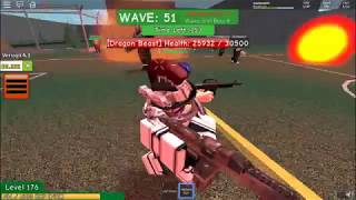 New Op Boss Dragon Beast Zombie Attack Roblox Youtube - roblox zombie attack beast