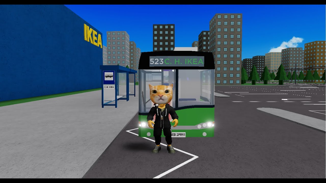 Linia 523 Strzemieszyce P+R - C. H. IKEA | Roblox Nid's Buses & Trams