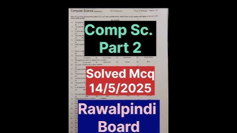 2nd year Computer group 1 paper 2025 12th class Computer paper group 1 12th Computer paper 2025