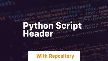 python script header