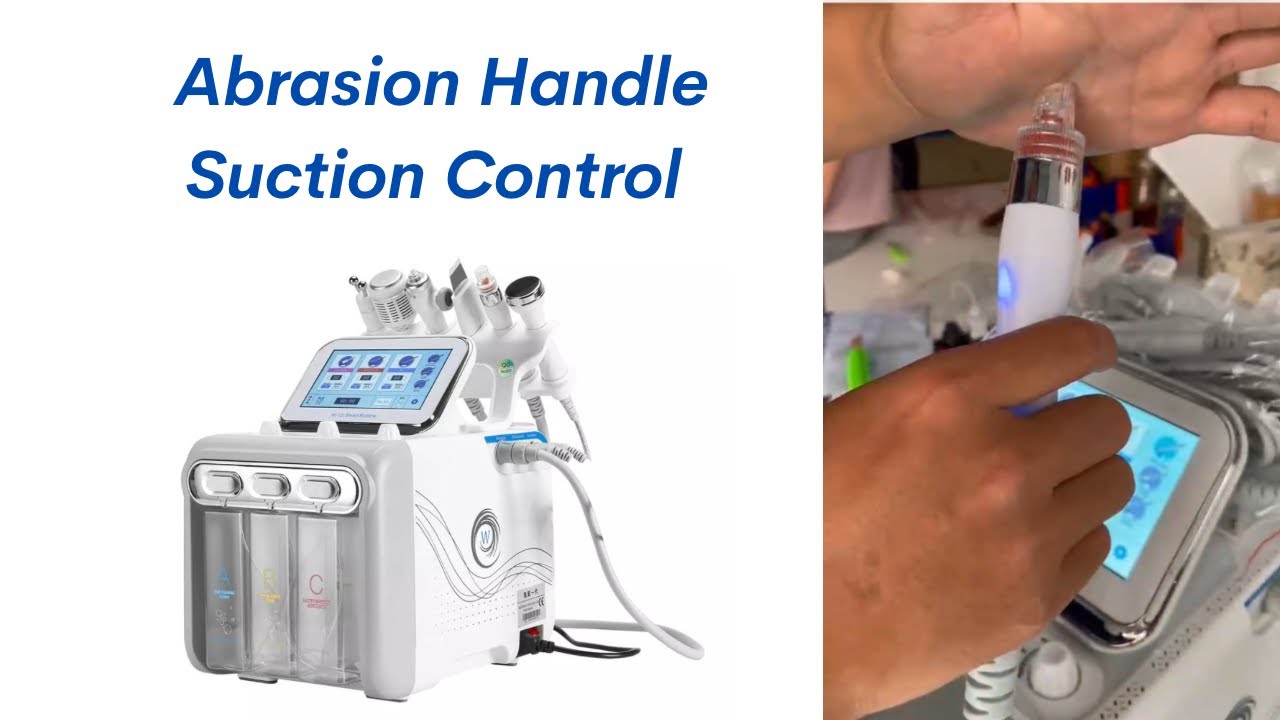 Professional Hydro Dermabrasion Machine - Basic How to Adjust the Suction of the Bubble Pen