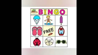 Summer 3x3 BINGO Cards - 18 cards