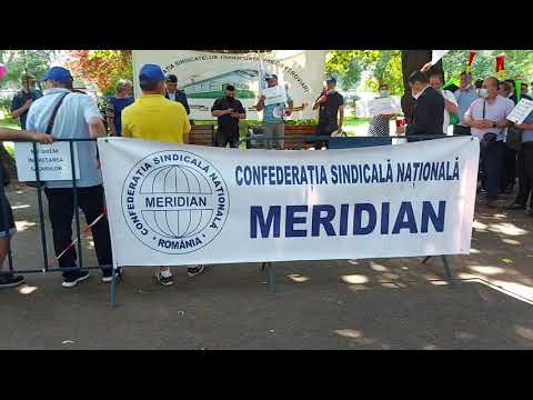 Protest ceferisti Ministerul Transporturilor