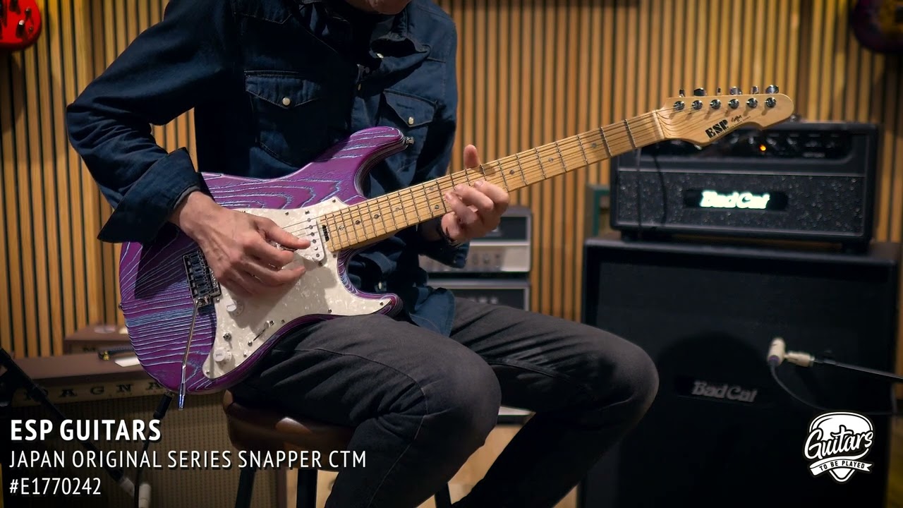 ESP Japan Original Series Snapper CTM – Drift Wood Indigo Purple w/ Blue Filler