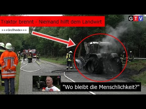LANDWITSCHAFTLICHE MASCHINE BRENNT