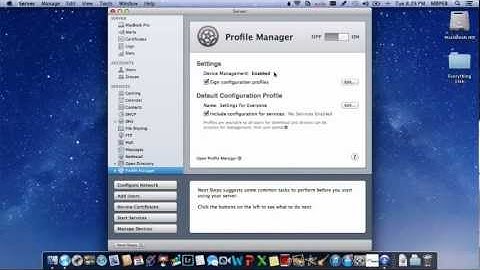 OS X Server: Profile Manager and Remote Management
