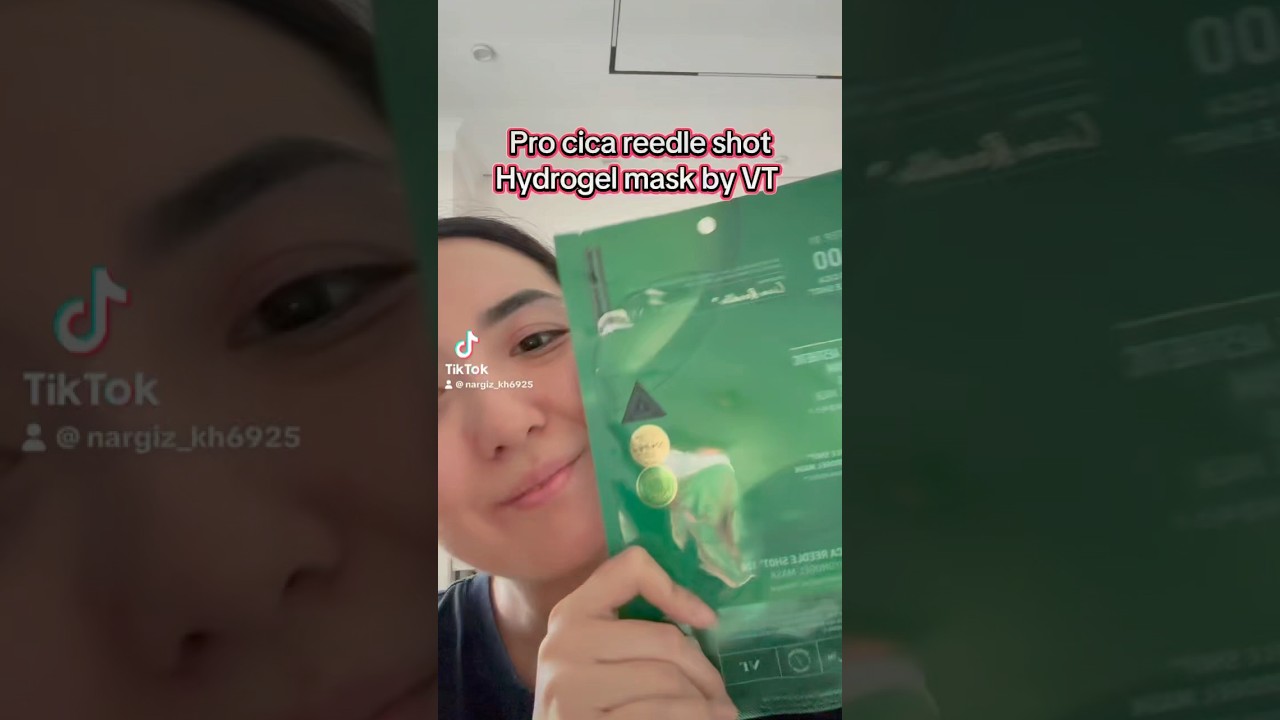 VT pro cica reedle shot hydrogel mask review. Обзор на маску с иглами от #vtcosmetics #skincare #vt