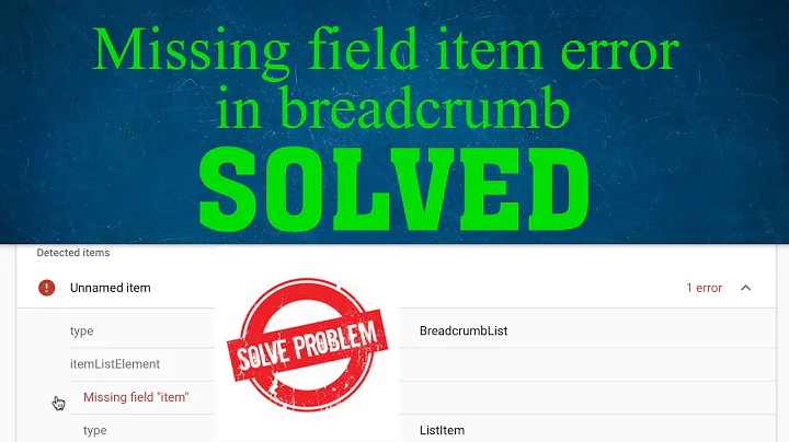 Fix Breadcrumbs Error