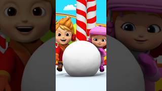 Vamos A Construir Un Muñeco De Nieve Canción #shorts #fun #rhymes #forkids #songs