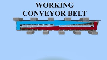 Working Conveyor Belt Tutorial For Minecraft Bedrock (NO MODS)