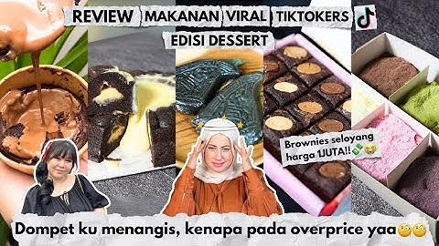 TASYI REVIEW MAKANAN VIRAL TIKTOKERS EDISI DESSERT‼️DOMPETKU MENANGIS.. KENAPA PADA OVERPRICE YAA...