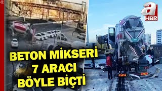 Ankarada Freni Boşalan Beton Mikseri 7 Aracı Biçti A Haber