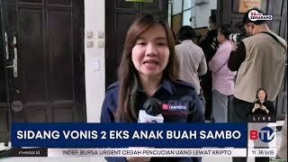 Dua Anak Buah Ferdy Sambo Jalani Sidang Vonis