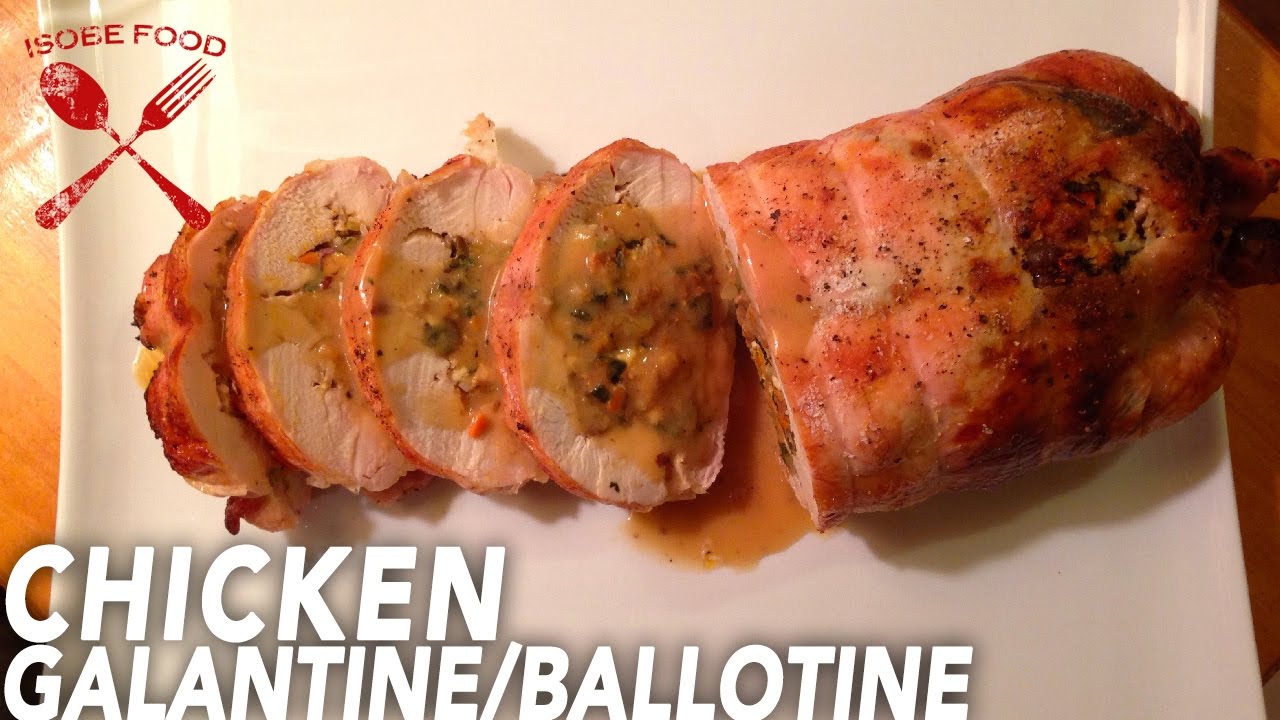 Chicken Galantine Ballotine - Isobe Food - YouTube