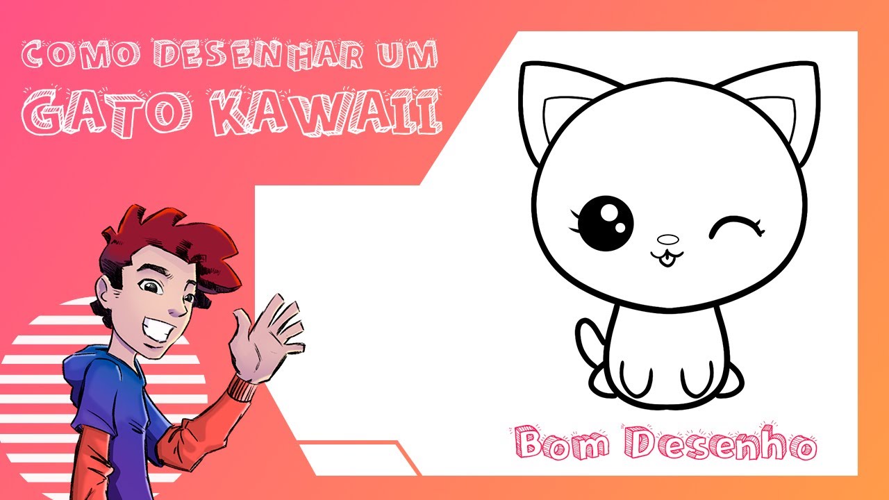 Como Desenhar GATO FÁCIL - How to draw CAT BEAUTIFUL EASY - Cara menggambar  