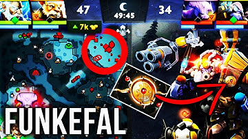 Funkefal TOP-1 Tinker - FASTEST HANDS In Dota 2 - New Aeon Disk Build - EPIC Gameplay
