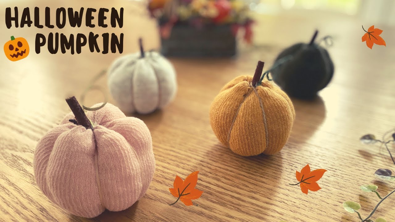 靴下🧦で作る簡単ハロウィンパンプキン🎃お子さんと楽しくハロウィン