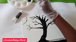 How To Paint Cherry Blossom Hybrid Art