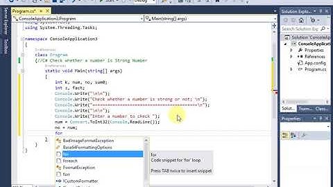 C# Check whether a number is Strong Number