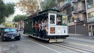 Powell-Hyde Cable Car 12 on Hyde and North Point Street, San Francisco, California