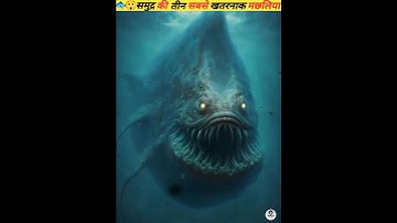 समुद्र की सबसे खतरनाक और घातक मछलियां||😱|| the three most dangerous fish #shorts #viral #facts