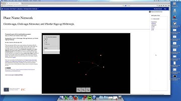 Video of Interactive Gephi Network, Icelandic Outlaw Sagas