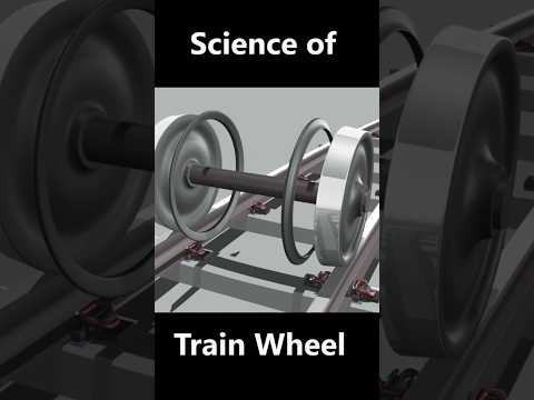 Train wheel design 🚂 | train wheel flange design | #shorts #train
