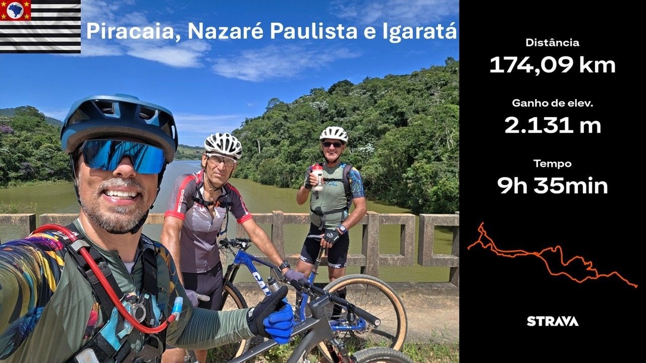 Pedal Atibaia, Piracaia, Nazaré Paulista e Igaratá 174km.