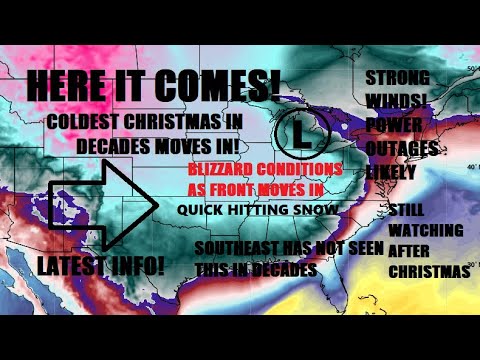 Arctic blast on the move! Blizzard conditions begin! Record breaking ...