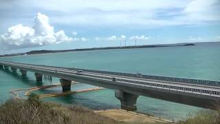 Beautiful ocean!!bridge across the sea!!miyakojima island！！