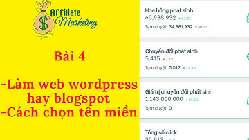Kiếm tiền tiếp thị liên kết - Nên làm Web bằng Wordpess hay Blogger | Kiếm tiền Affiliate Marketing