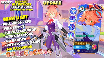 Script Skin Fanny Aspirant - Blade Of Kibou No Password Full Effect Voice | Fanny Aspirants Terbaru