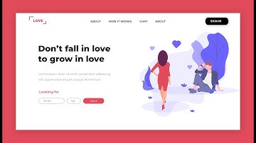 Love Website UI Design and Prototyping in Adobe PS [Speed Process]