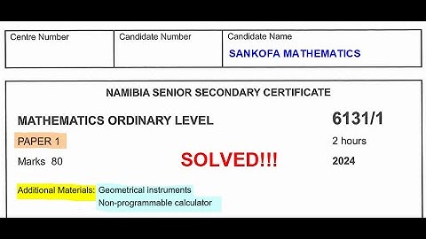 NSSCO PAPER 1 OF 2024 SOLVED