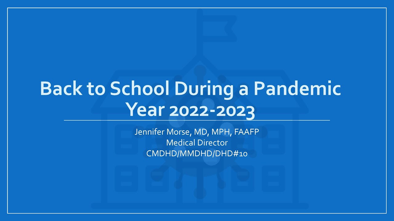 Dr. Morse Weekly School Call 08 04 2022 YouTube