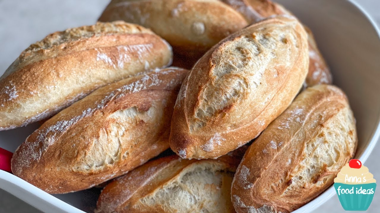 Brötchen wie vom Bäcker | Baguette Brötchen selber backen ...