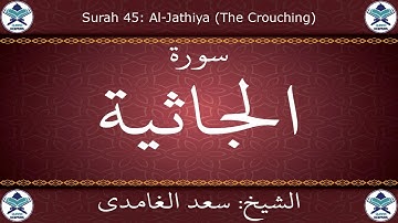 القرآن الكريم بصوت سعد الغامدي - سورة الجاثية