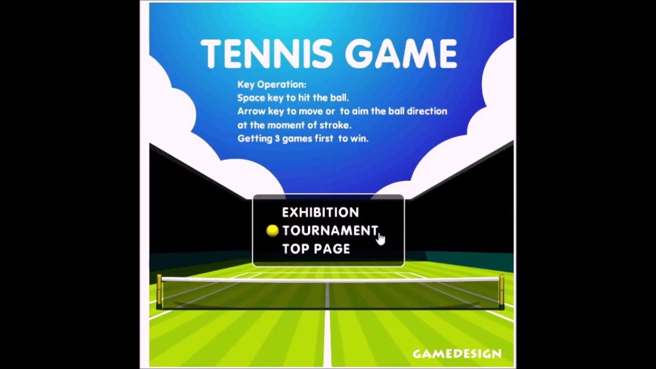 Tennis GameDesign perfect tournament win (Graf) Music by Adrian von