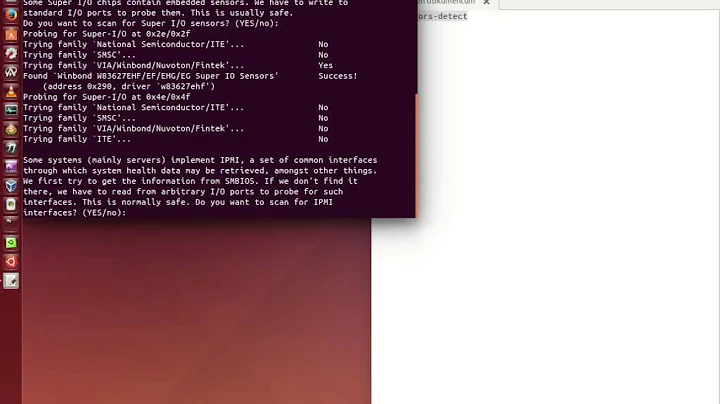 Xsensor ubuntu 14.04 alatt