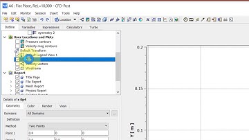 Flat Plate Laminar Boundary Layer Using Ansys Workbench — Plot Velocity Profiles