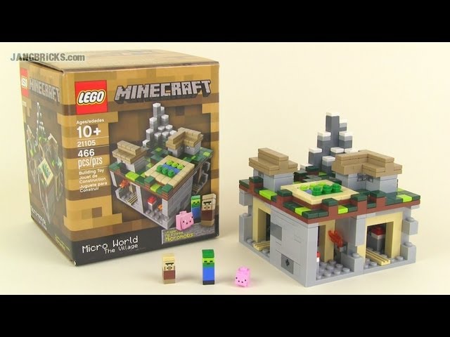 LEGO Minecraft 21105 The Village micro world set Review! -
