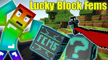 Noob Đập 101 Lucky Block Fems ** Thử Thách Đập 101 Lucky Block Fems