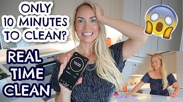 10 MINUTEN SNELLE REINIGINGSMETHODE | REAL TIME CLEAN WITH ME & CHALLENGE | Emily Norris