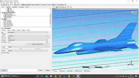 #Learn_With_Suraj F-16 Aircraft Fluent (Fluid Flow) Analysis Simulation Supersonic Ansys Workbench