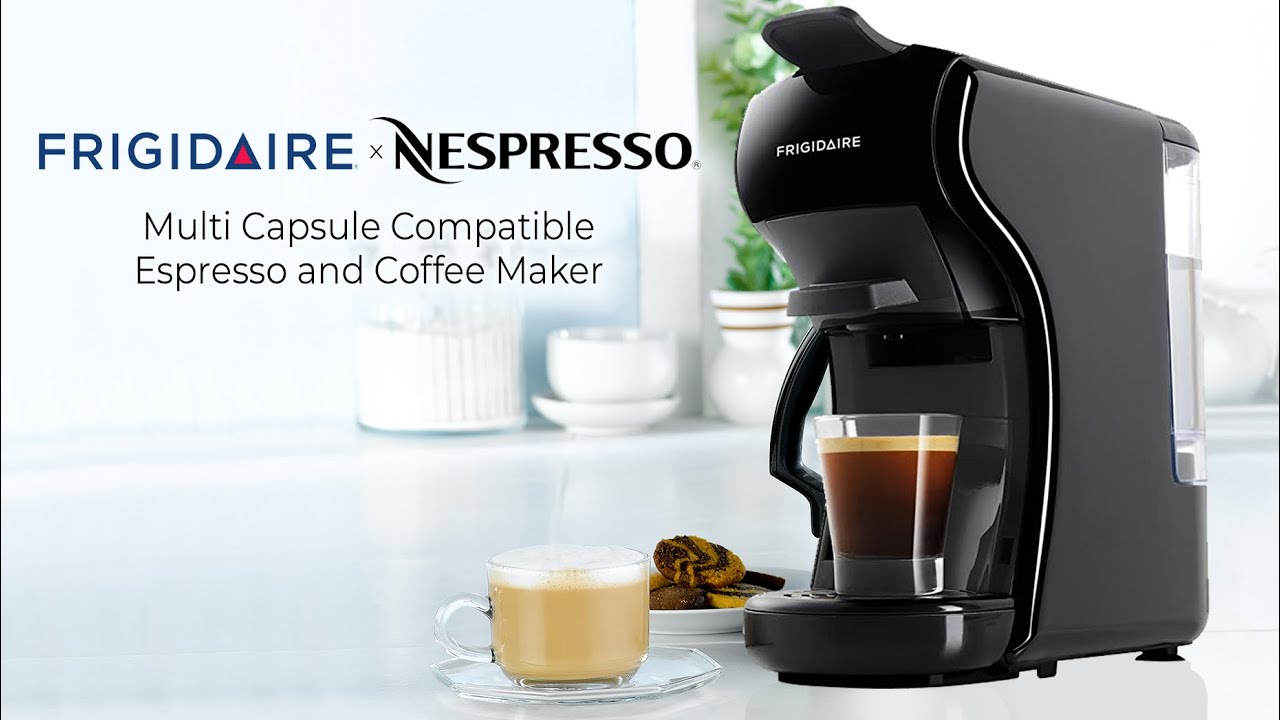 CURECMN103BLK-Frigidaire CURECMN103BLK Multicapsule - Compatible Espresso  And Coffee Maker ( Black ) - Industrial Stores