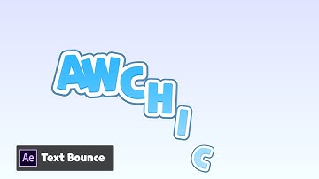 Adobe After Effect | Tutorial Text Bounce / Animation