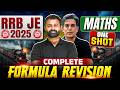 RRB JE 2025 | Complete Maths Formula Revision Class | RRB JE Maths Formula Revision One Shot